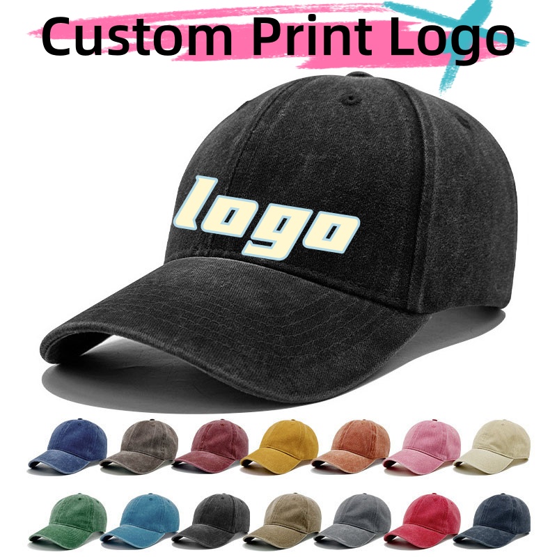 Hat Snapback Cap - Cappello da baseball in cotone lavato