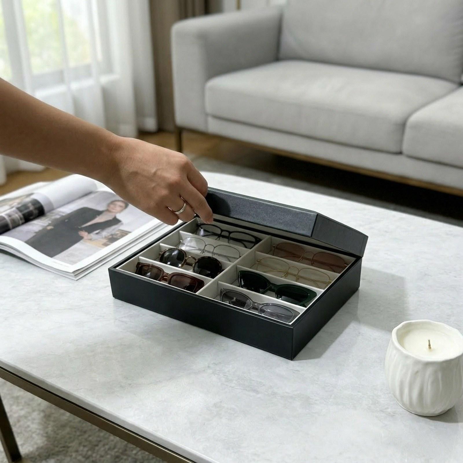 Men'S Accessories Organizer Tray - Portaocchiali Multifunzionale, Organizzatore per Occhiali da