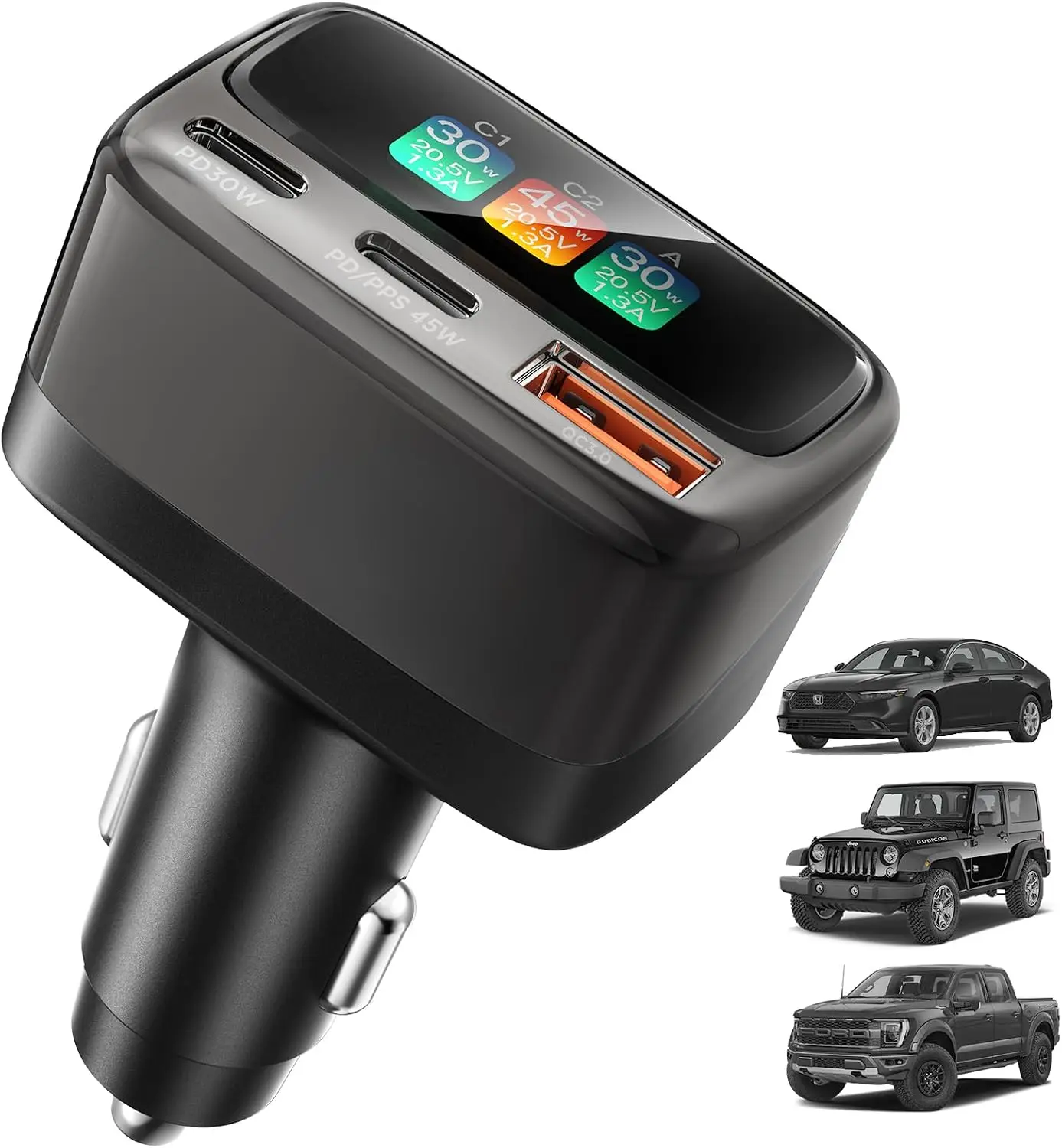 Men Accessories Gift - Caricabatterie da auto USB-C da 105W