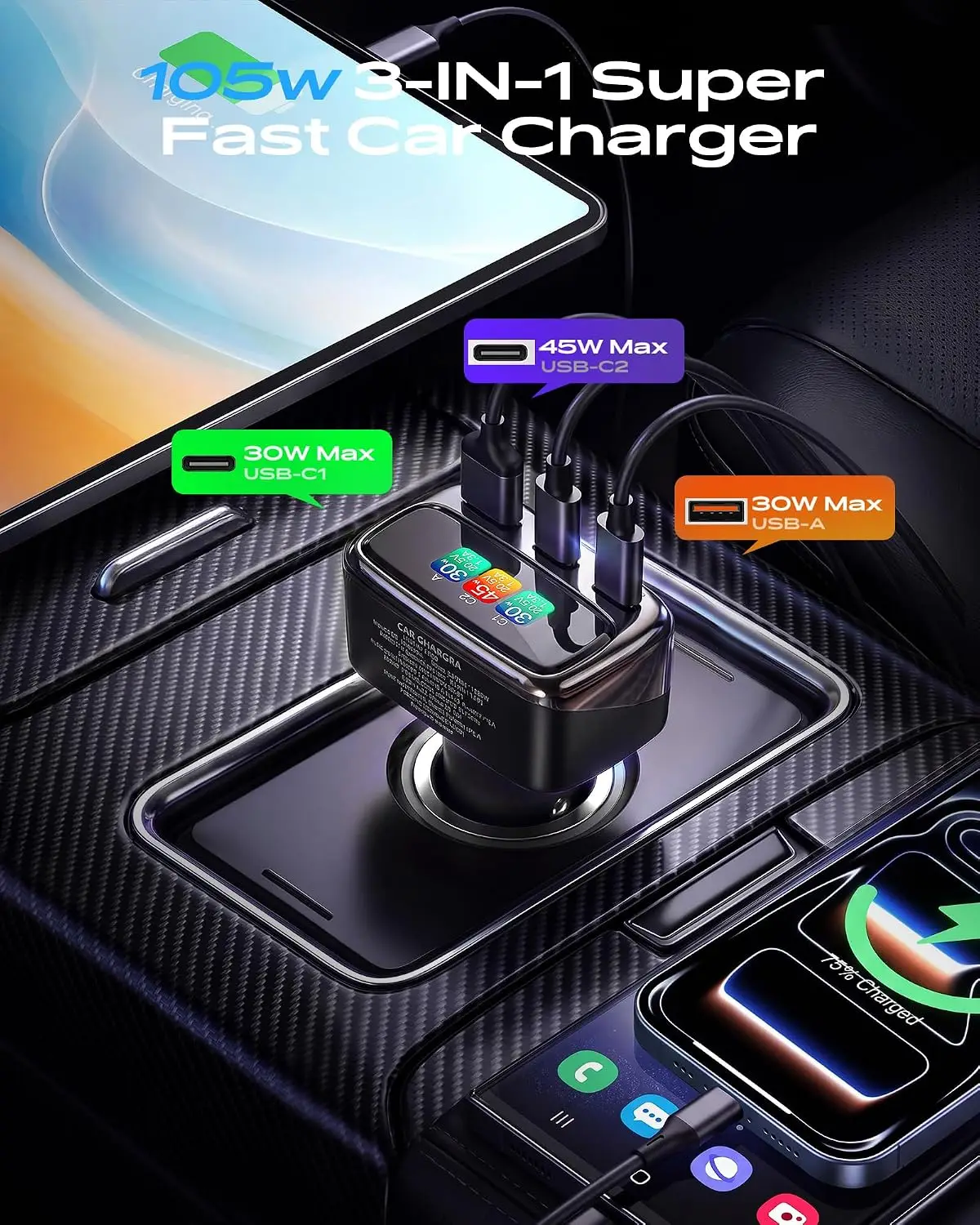 Caricabatterie da auto USB-C d - Men Accessories Gift recensione e prezzo