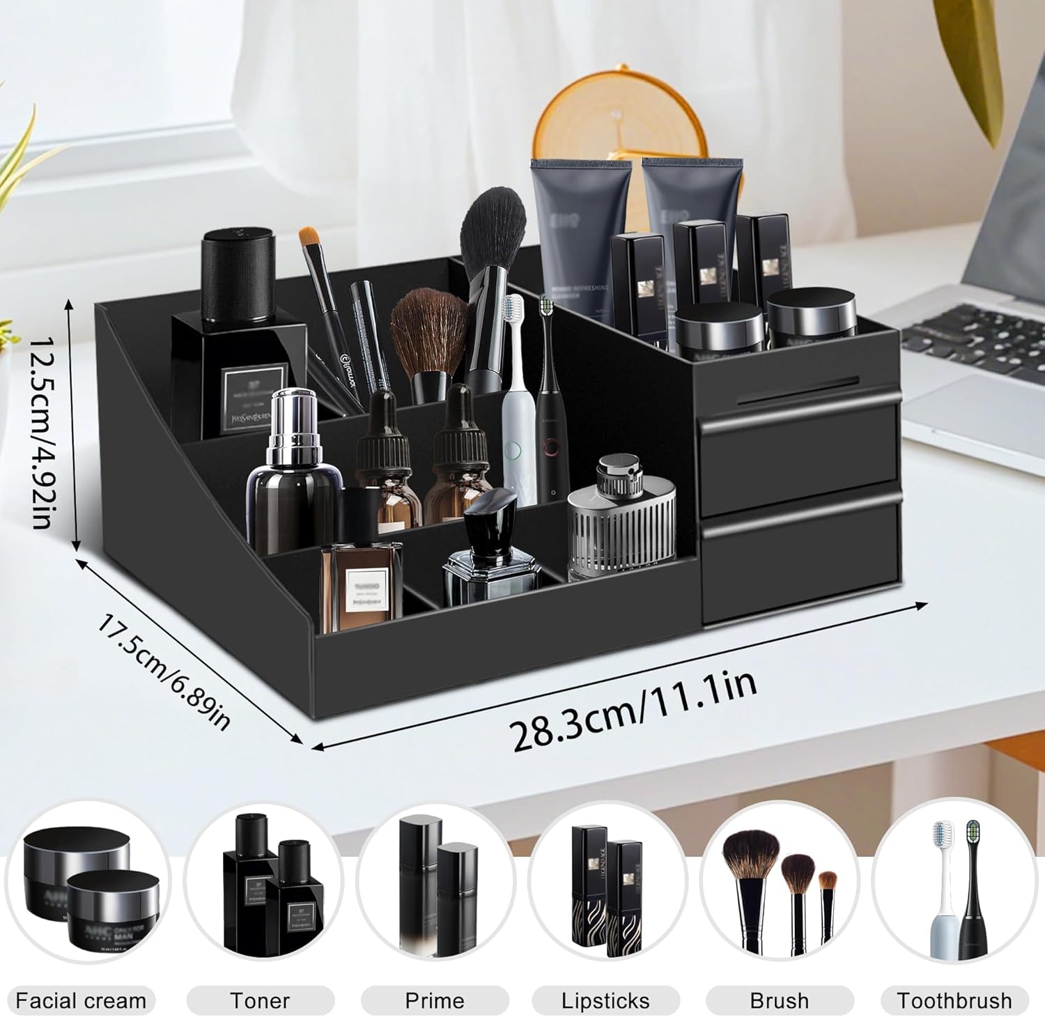 Organizer da Bagno Vintage in  - Men'S Accessories Organizer Tray recensione e prezzo