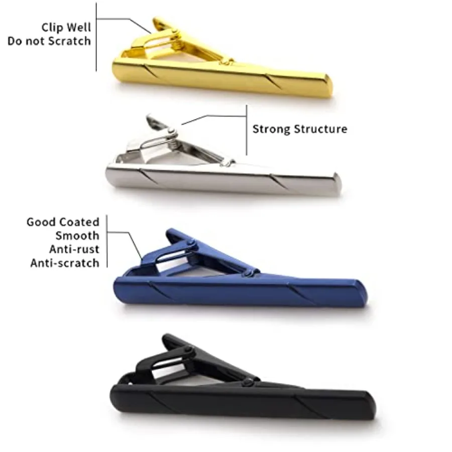 4 fermagli per cravatta da uom - Men Accessories Gift recensione e prezzo