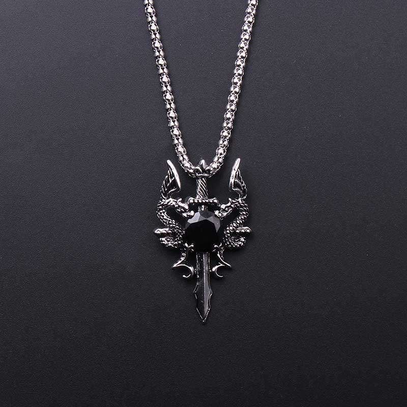 Collana con Croce a Doppio Dra - Men'S Accessories Jewelry recensione e prezzo